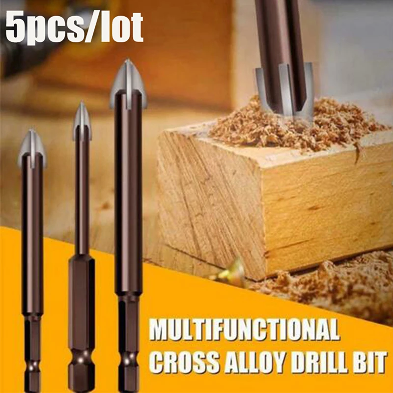

5pcs/set Efficient Universal Drilling Tool Cemented Carbide Drill Bit Tools