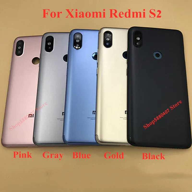 

Оригинальная передняя рамка ЖК-дисплея для Xiaomi Redmi S2, металлическая задняя крышка, задняя панель, крышка аккумулятора, боковые кнопки, средняя рамка