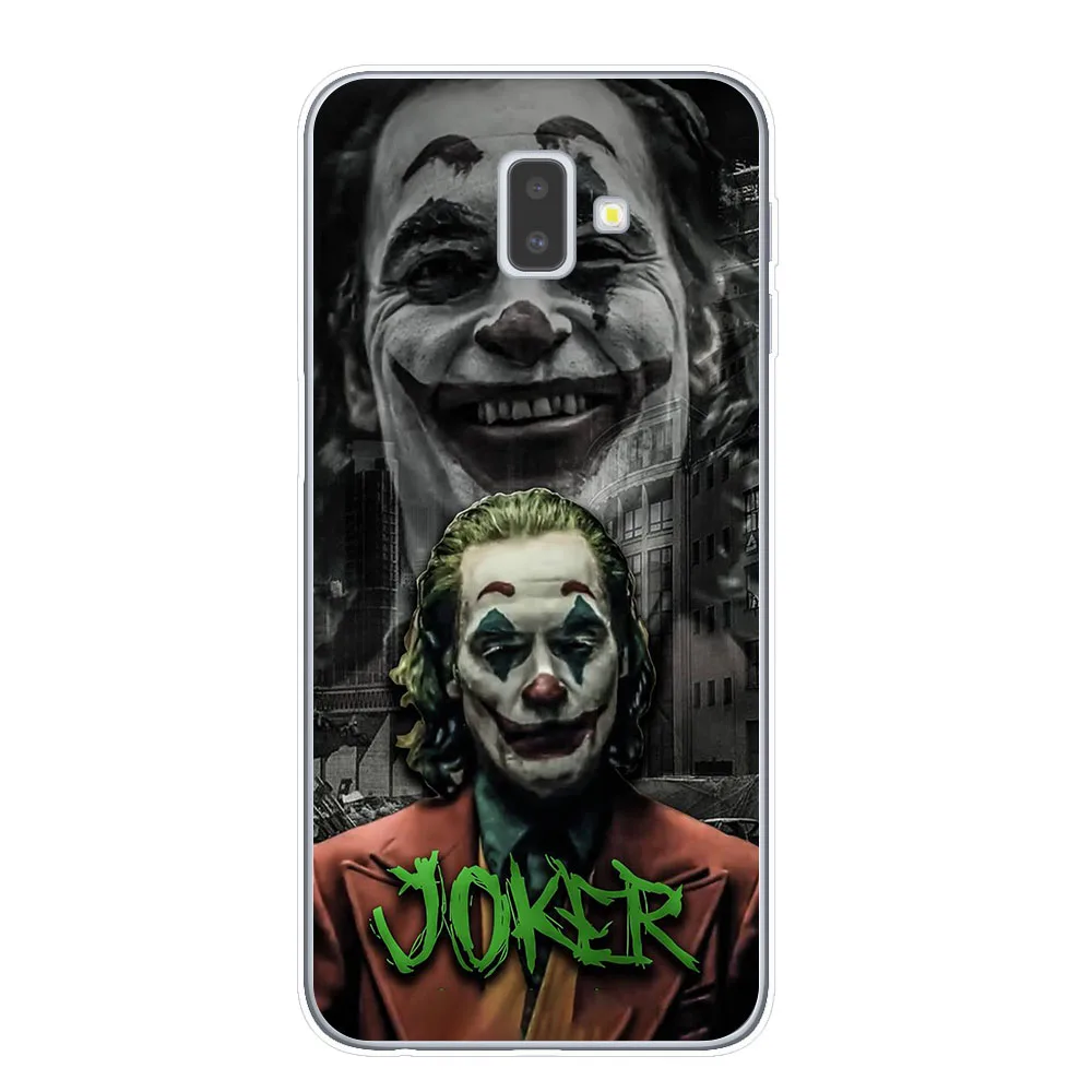 Joker из фильма ужасов «надевать счастливого лица мягкий TPU чехол для samsung J3 J5 J7 J4 J6 плюс Примечание 10 Pro Прозрачный чехол для телефона