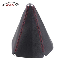 universal leather short shifter collars car shift knob shifter boot cover gear manual gaiter boot rs sfn071