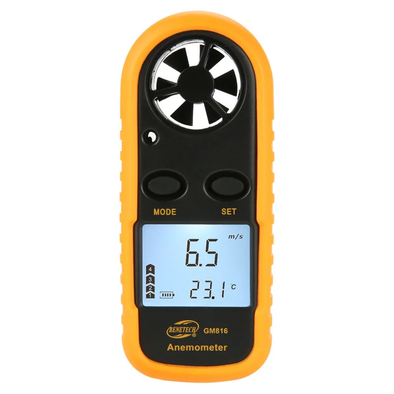 Anemômetro com Mark Medição de Velocidade do Vento Consumo de Energia Anpwoo Digital Baixo Gm816