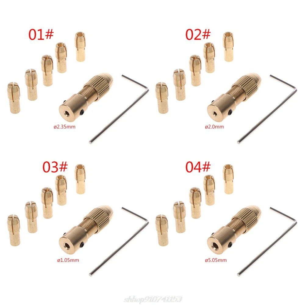 Миниатюрный зажим для вала электродвигателя 7 шт./компл. 2/2/35/4/05/5 мм 0 5-3 |