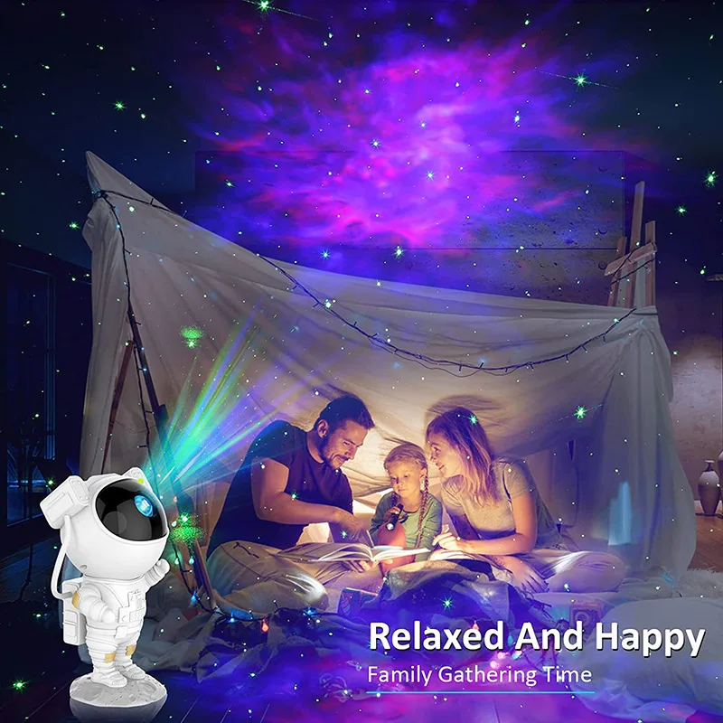 

Galaxy Star Projector Starry Sky Night Light Astronaut Lamp Home Room Decor Decoration Bedroom Decorative Luminaires Gift