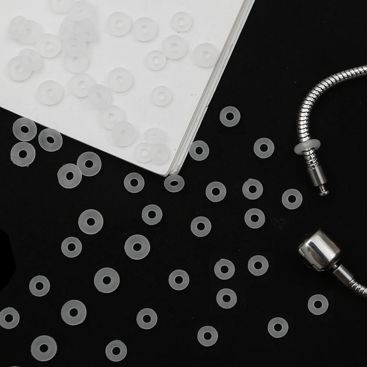 25 шт. силиконовые Нескользящие пробки для браслетов ожерелий