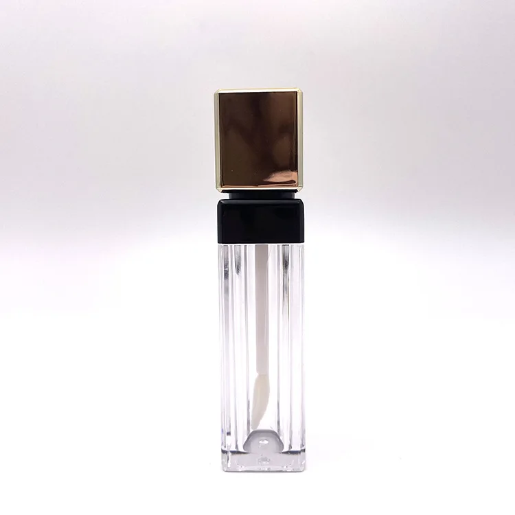 

Plastic Gold Transparent Lip Gloss Tube Square Concealer Bottle Party gift