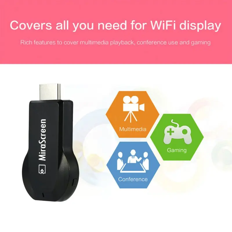 ТВ флешка совместимая с HDMI 128 Мб приемник Mirascreen Wi Fi дисплей DLNA Airplay Miracast Airmirror Chromecast