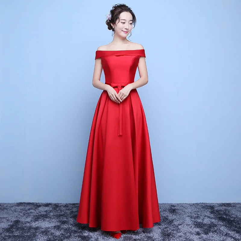 Модные вечерние женские платья длинные макси Красные Элегантные подружки