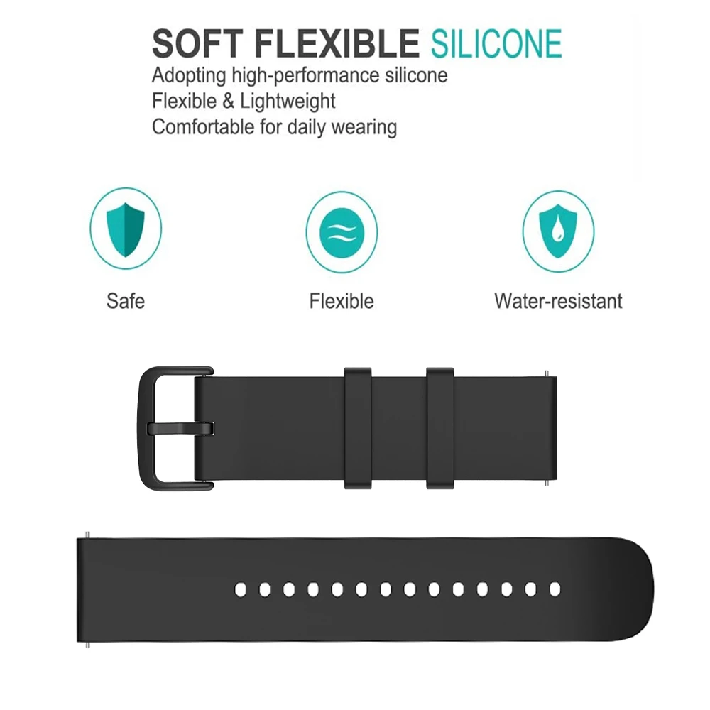 Replacement Strap For Amazfit GTS 4/2 Mini Strap Silicone Strap For Amazfit GTS 3 Strap For GTS GTS 2 Strap Bracelet Watchband