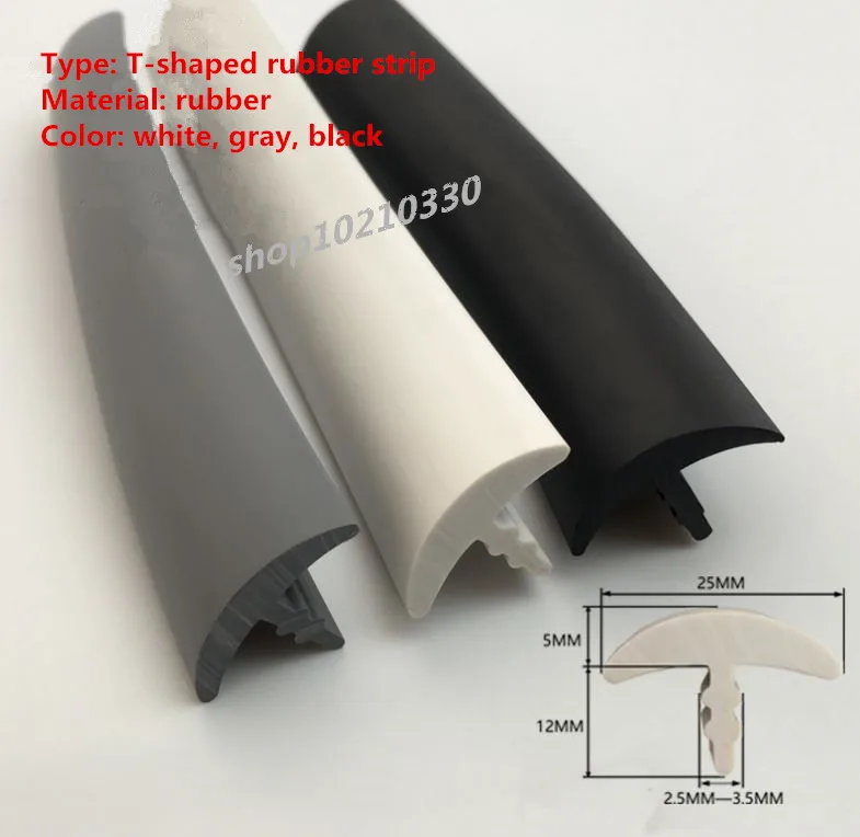 2 м/5 м Т образная резиновая уплотнительная лента для использования звукоизоляции