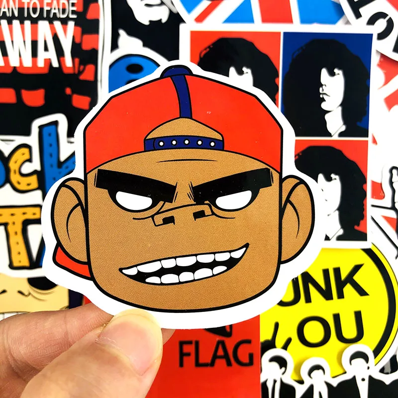 50Pcs/Pack Retro Rock Band Stickers Music Graffiti For Skateboard Luggage Laptop Car Motorcycle Decal Pegatinas | Игрушки и хобби