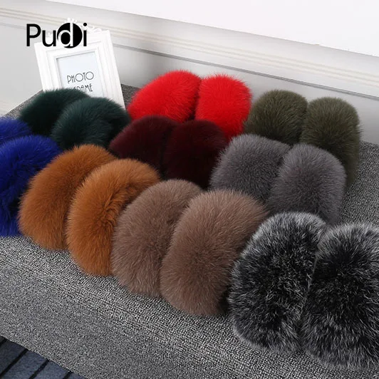

Aorice SF866 Women Real Fox Fur Cuff New Long Natural Genuine Fox Fur Cuff