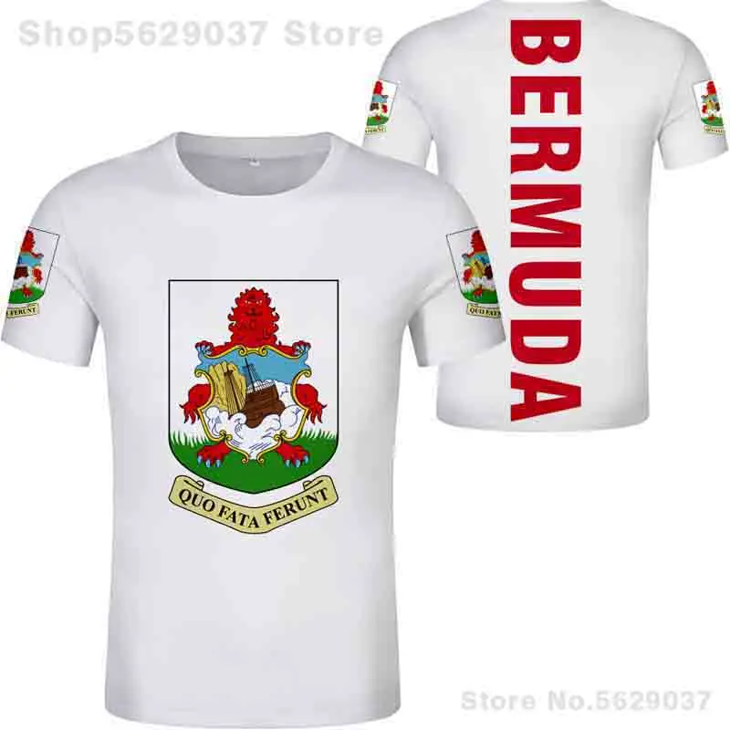 Бермуды футболка Бесплатная изготовление под заказ имя diy номер бен с красным