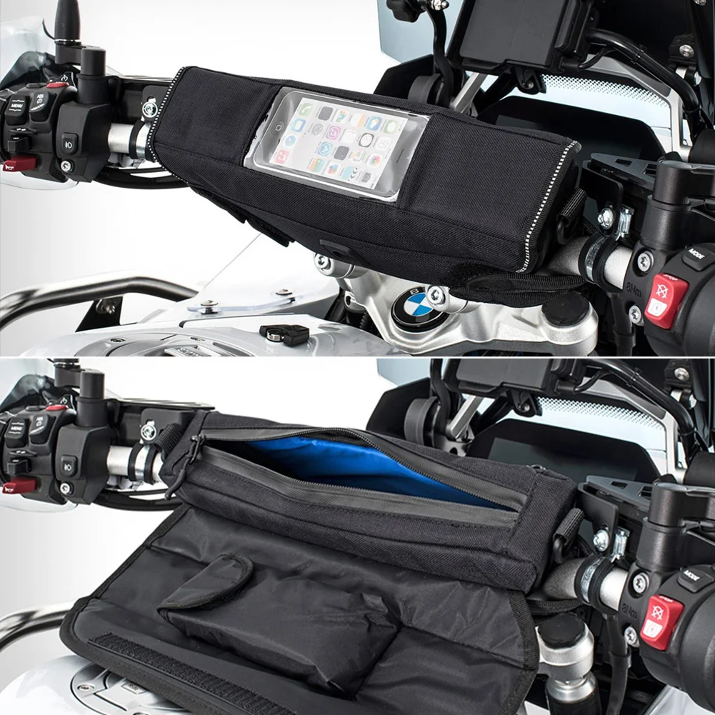 

Motorcycle Handlebar Bag Clear Phone Pouch Waterproof Travel Bag for BMW F750GS F850GS R1200GS ADV F700GS 800GS R1250GS