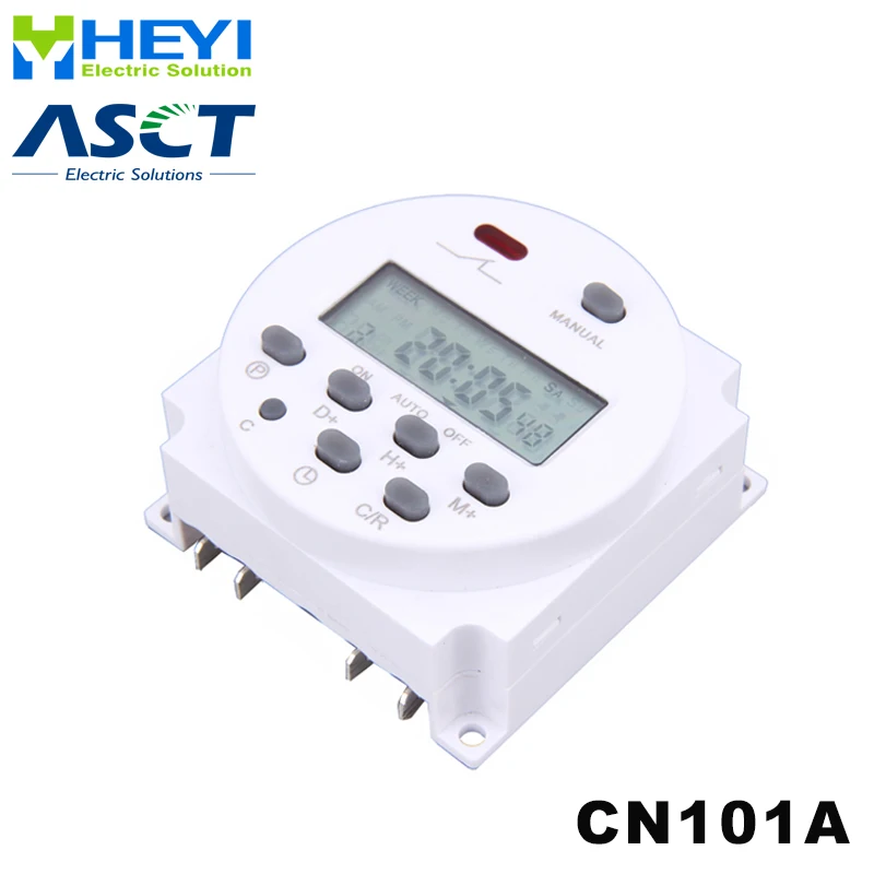 

Мини-таймер CN101A 110VAC, светодиодный дисплей, реле времени, микрокомпьютерный переключатель управления с защитной крышкой