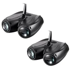 2 шт.лот, светодиодные Двойные головки, освещение для воздушного судна, автоЗвуковое управление, сценические эффекты, луна, цветок, освещение для развлечений, диско DJ Partys