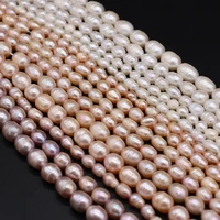 natural freshwater pearl beads rice shape 100 real pearls exquisite bead for jewelry making diy women bracelet necklace earring