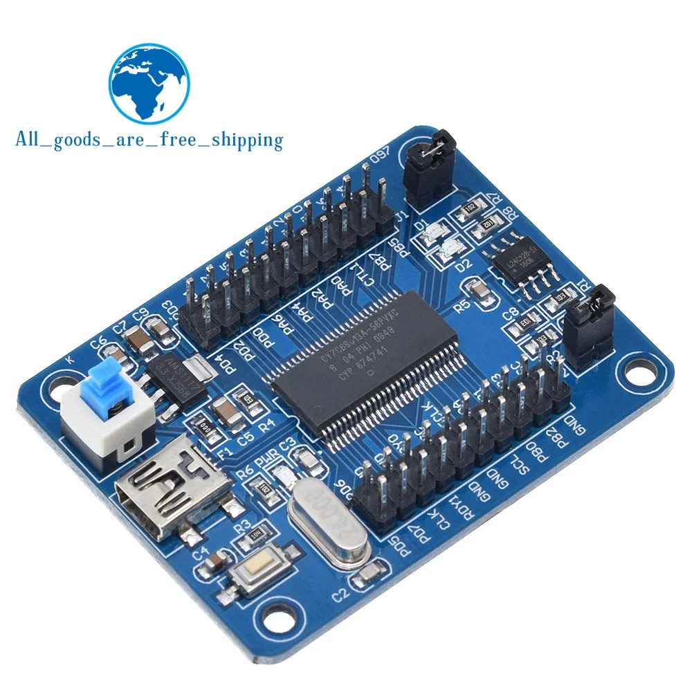 Материнская плата TZT EZ USB FX2LP CY7C68013A с макетная логический анализатор