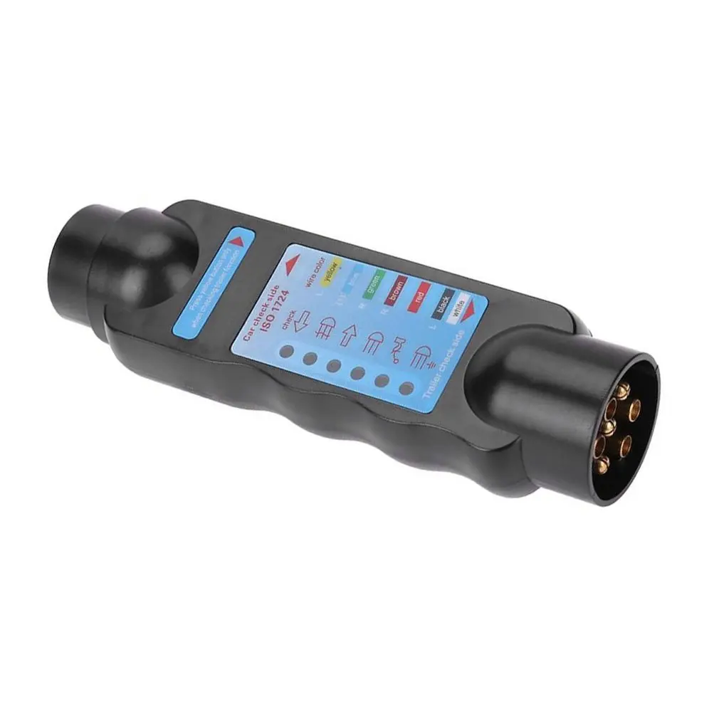 12V 7 контактный розетка трейлера грузовик с прицепом Тесты er для автомобильной