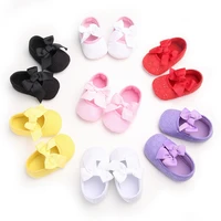 new spring and autumn soft soled flat shoes cute bow solid color bright face 0 18 months baby dress princess shoes walking shoes