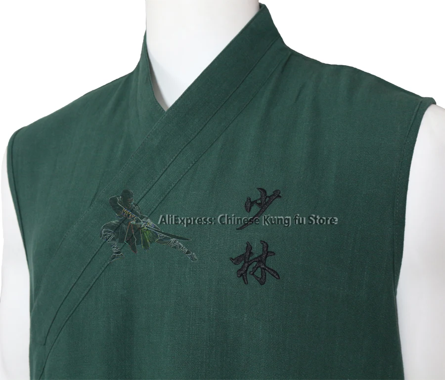 Летняя хлопковая форма шаолина монах кунг фу буддийские халаты боевые искусства