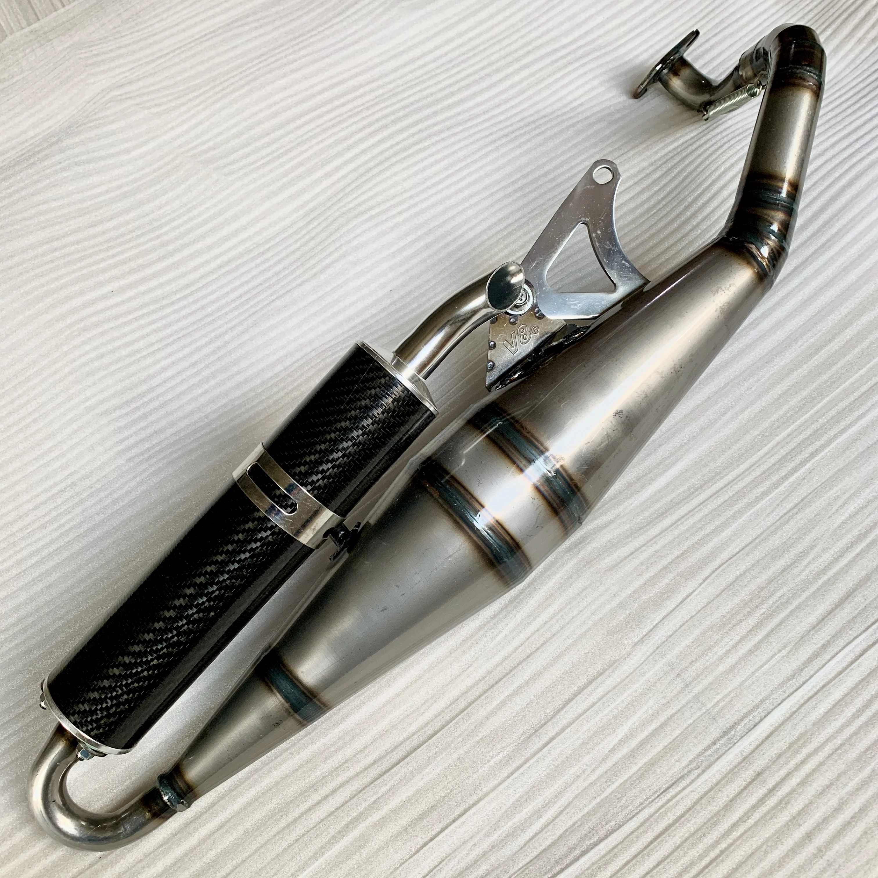 Выхлопная труба BWS100 V8 Racing 4VP глушитель для 125cc с увеличенной мощностью и скоростью