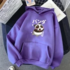 Новинка свободная винтажная спортивная одежда кавайная панда с японским принтом букв мужская толстовка с капюшоном модная мужская Толстовка Оверсайз Свободная Толстовка