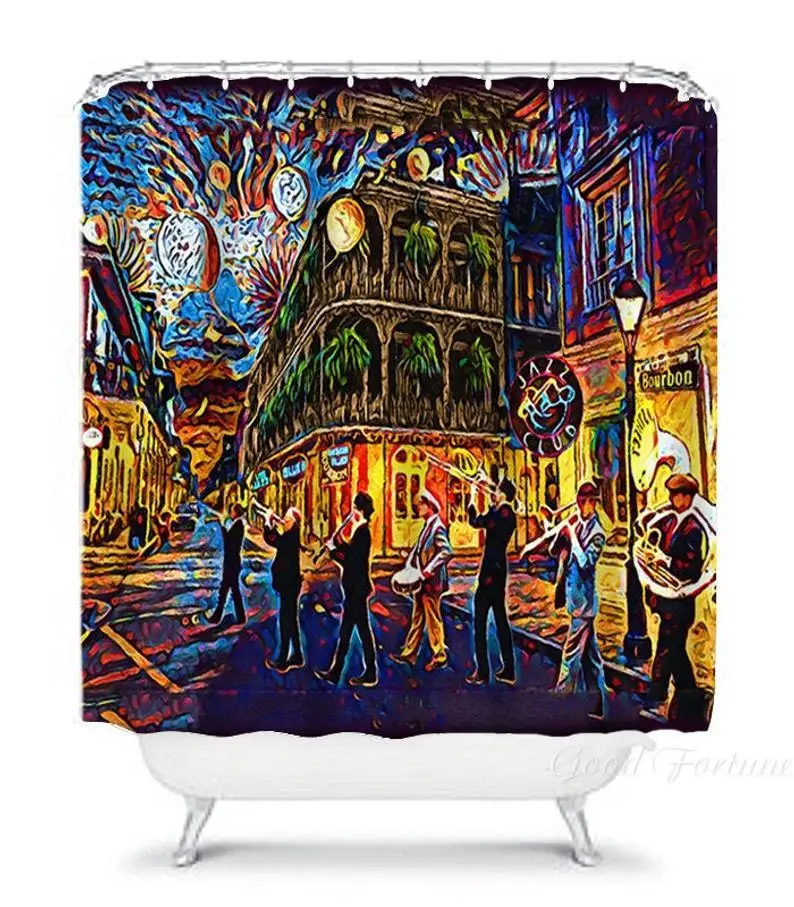 

New Orleans Shower Curtain Decor Bathroom Art