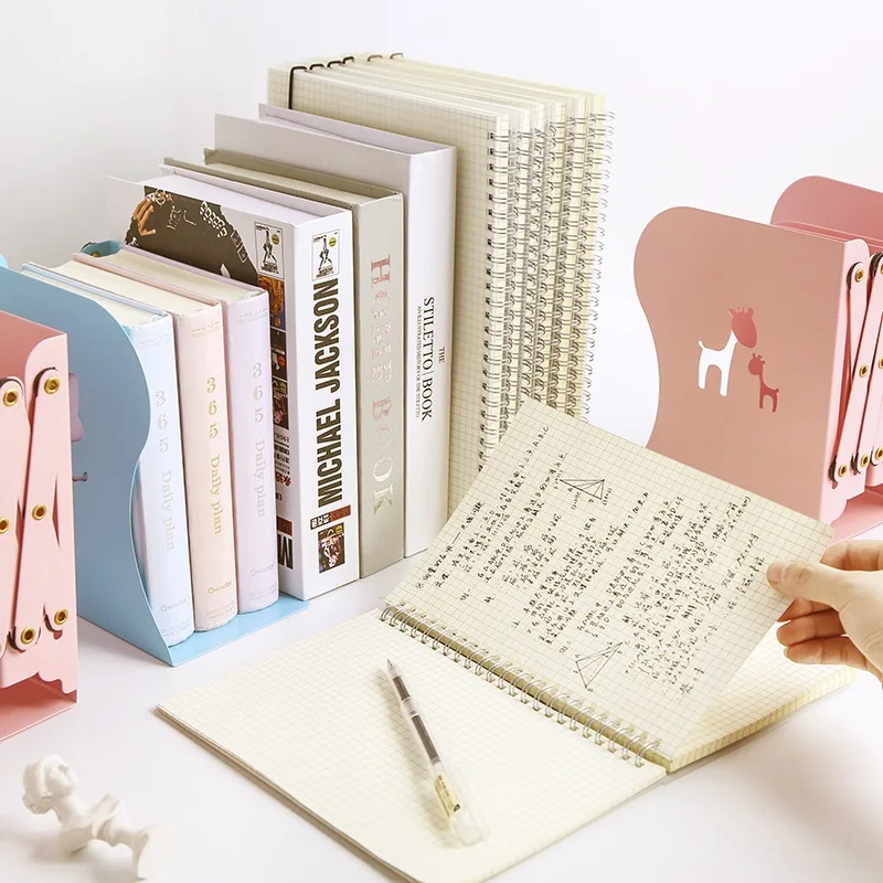 Telescopic book stand table folding storage bookshelf teacher gifts bookmarks for books metal bookmark hello kitty office |