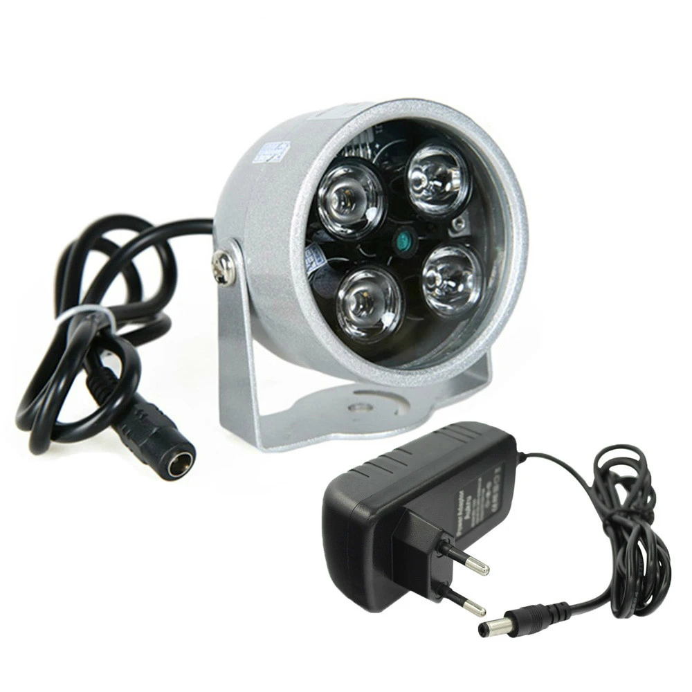 

CCTV LEDS 4 Array IR Led Illuminator Light CCTV IR Infrared Waterproof Night Vision for Security Camera Use 12V 2A Power