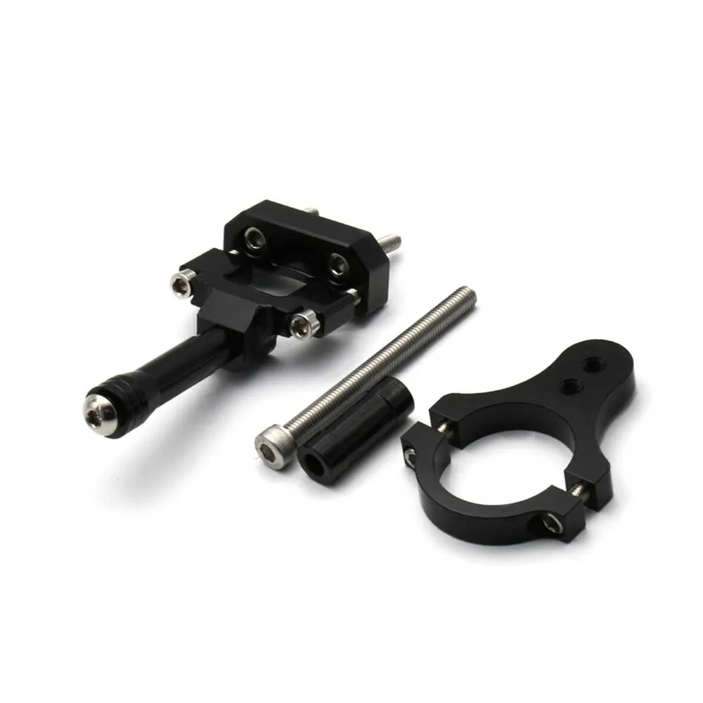 BLACK support Для Yamaha YZF R3 R25 MT25 YZFR3 МОТОЦИКЛ ЧПУ демпфер рулевой Стабилизатор Линейный Обратный контроль безопасности+ кронштейн - Цвет: BLACK support