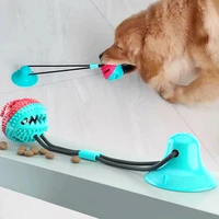suction cup dog chewing toy pet molar bite toys pet tug rope ball interactive puppy teeth cleaning balls pet product