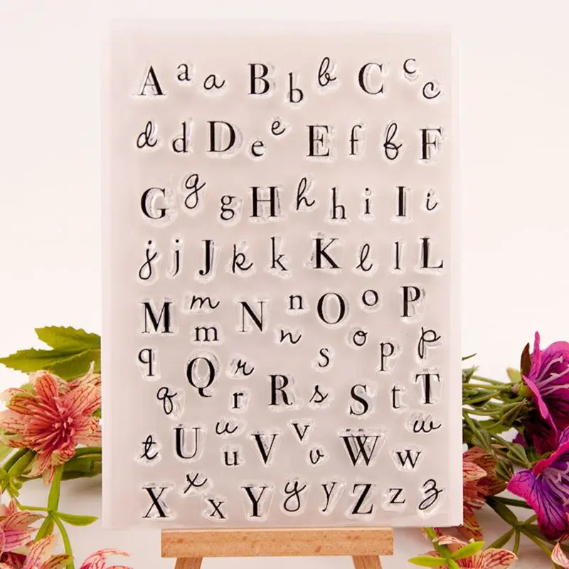 

Alphabet Silicone Clear Seal Stamp DIY Scrapbooking Embossing Photo Album Decor