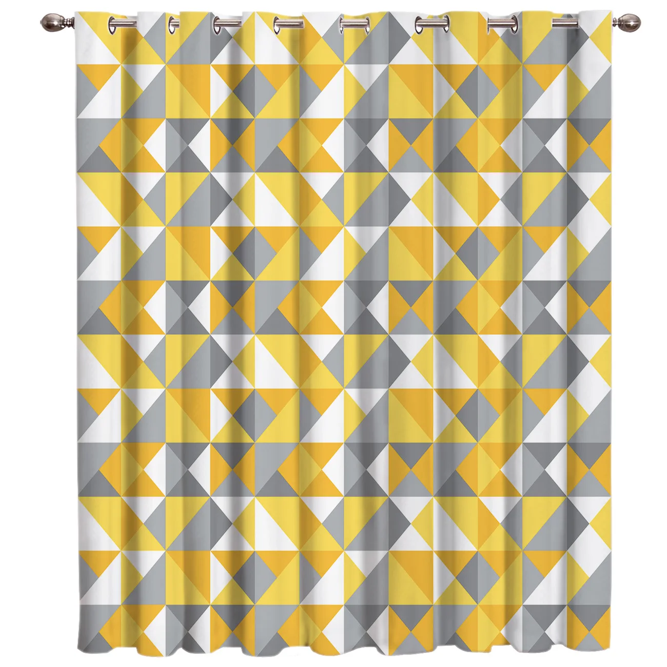 Геометрическая треугольная занавеска с мозаичным рисунком для комнаты s-Valance