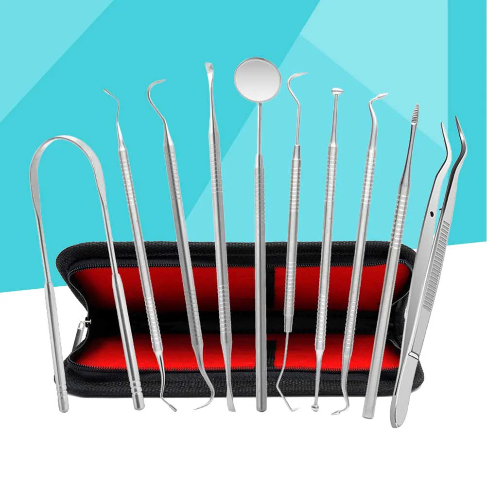 

1 Set Stainless Steel Dentist Tool Kit Stainless Steel Teeth Oral Care Kit