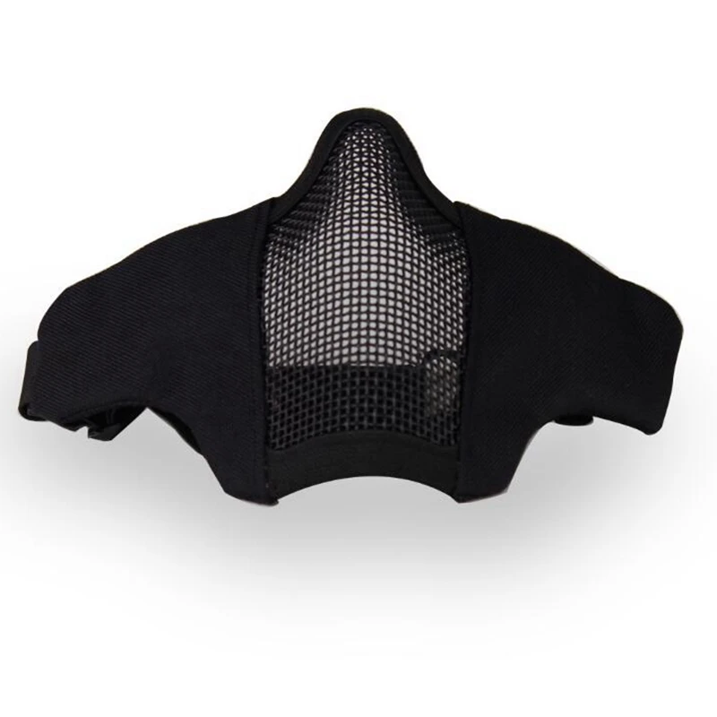 

Tactical Airsoft Half Lower Face Mesh Mask Metal Steel Net Skull Protective Hunting Military Paintball CS Mask for Wargame Army