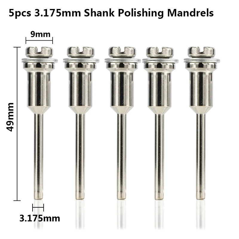 

5 шт. Оправки для полировальных кругов xcan 3,175 мм/6 мм для Dremel