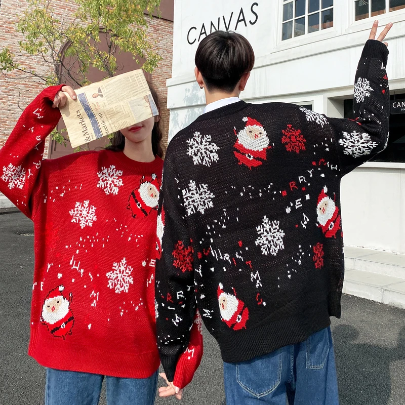 MUMUZI 2019 Уродливый Рождественский свитер для подарка Санта эльф Забавный пуловер