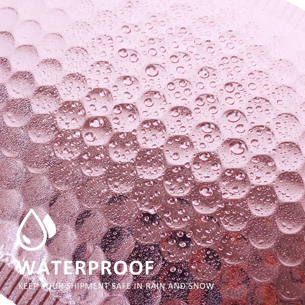 

50pcs Poly Bubble Mailers Padded Envelopes Bubble Lined Poly Mailer Self Seal(Hot Pink)