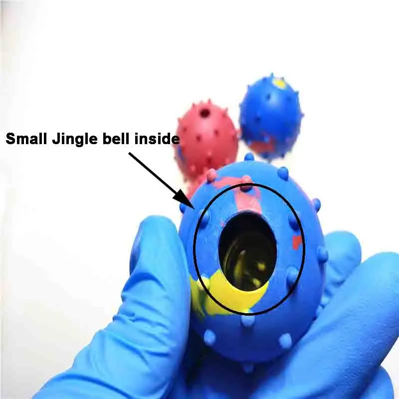5 шт. резиновый мяч с колокольчиком диаметр 50 мм 60 80 мм|ball dog|ball dog toyball ball |