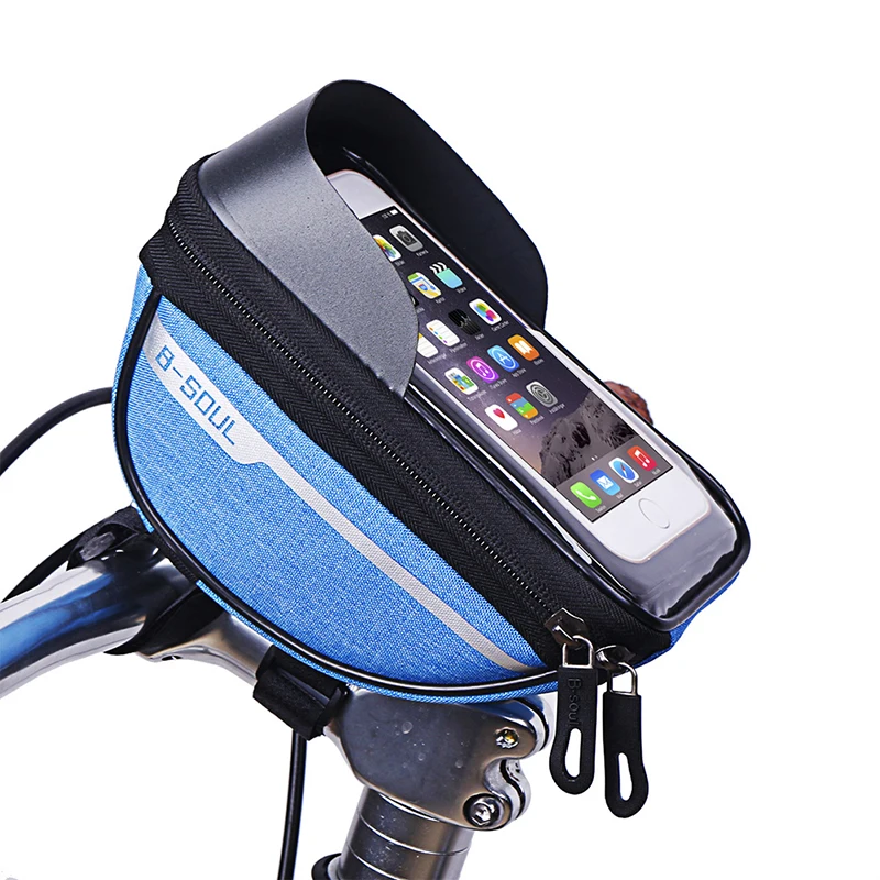 

Cycling Bicycle Bike Head Tube Handlebar Cell Mobile Phone Bag Case Holder Case Waterproof Touchscreen Polyester Bike Bag