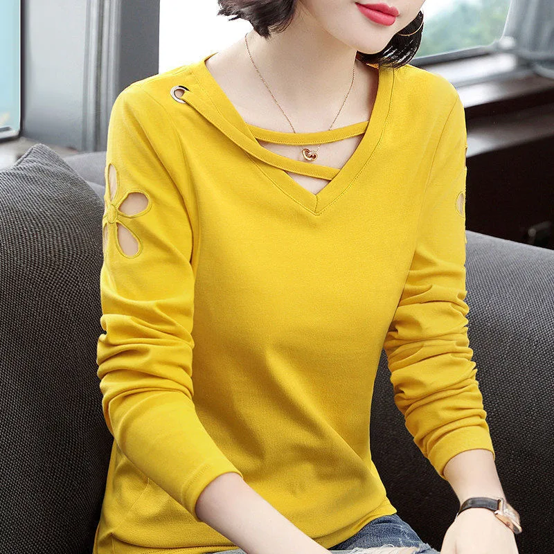 

Cotton Casual Funny long sleeve T Shirt for Lady Top Tee Hipster Tumblr Tee Shirt Women white