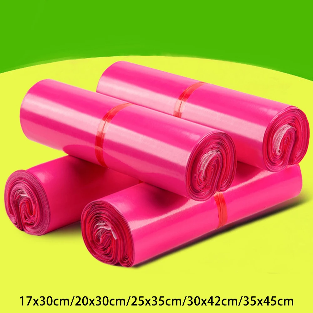 100 шт водонепроницаемые цветные почтовые пакеты Прочные Полиэтиленовые Почтовые