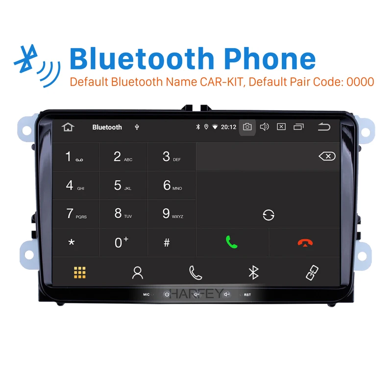 Автомагнитола Harfey 9 &quot мультимедийный плеер на Android 10 0 с GPS для Volkswagen Golf Jetta Tiguan T5 B7