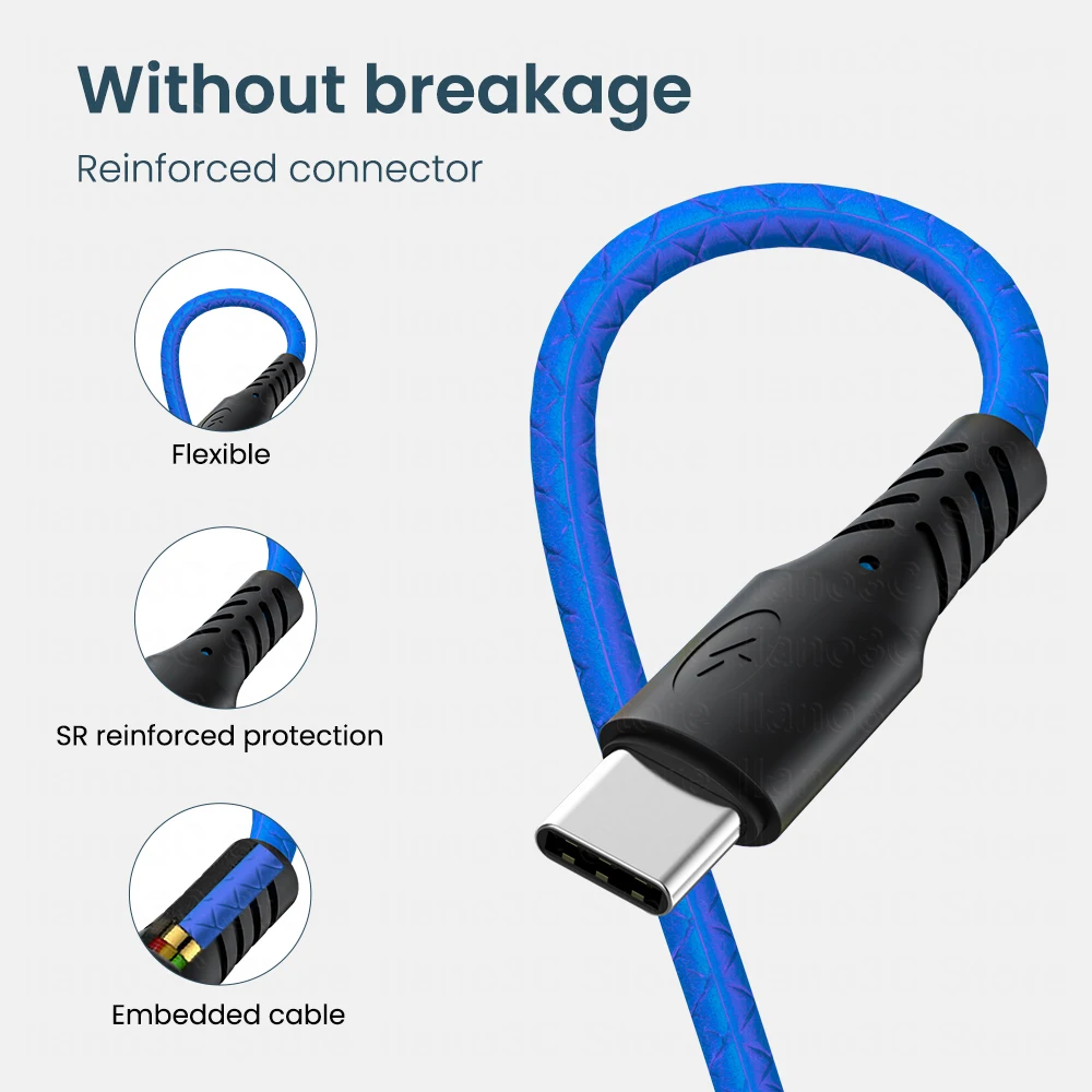 Кабель USB Type-C 3-в-1 для iPhone 13/12/11 Pro/XS 1 2/1 8 м | Мобильные телефоны и аксессуары