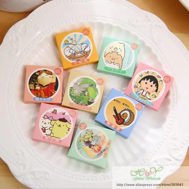 46 шт./лот японский мультфильм сделай сам дневник наклейки блокнот Офисная