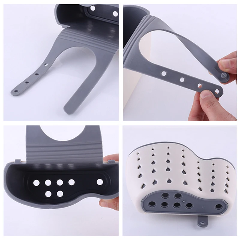 Кухонный аксессуар для раковины в ванной комнате присоска губка висячая полка