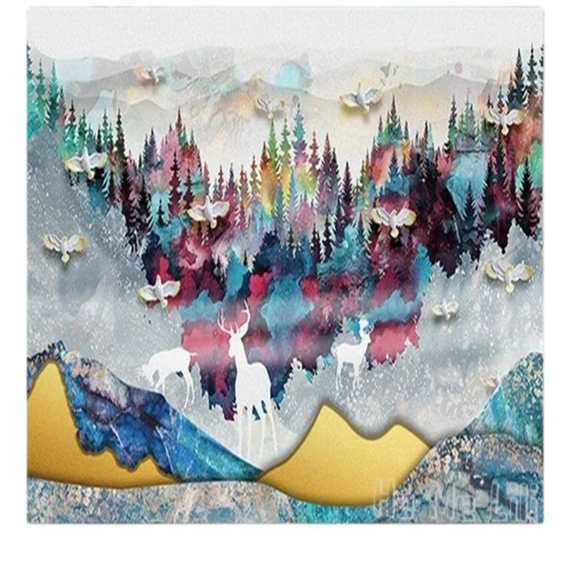 

Abstract Landscape Nature Scenery By Ho Me Lili Tapestry Wall Hanging Art Decor For Bedroom Living Room Dorm