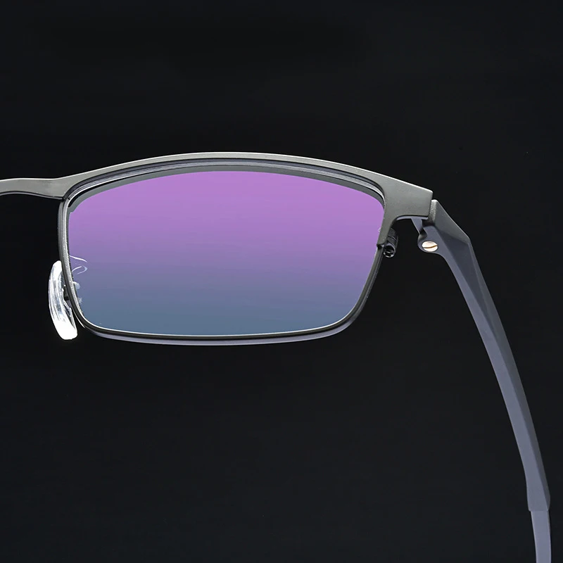 Vazrobe Glasses for Men Square Full Rim Spectacle Man Ultra-light Alloy Optical Lens Prescription Myopia Progressive Anti Blue |