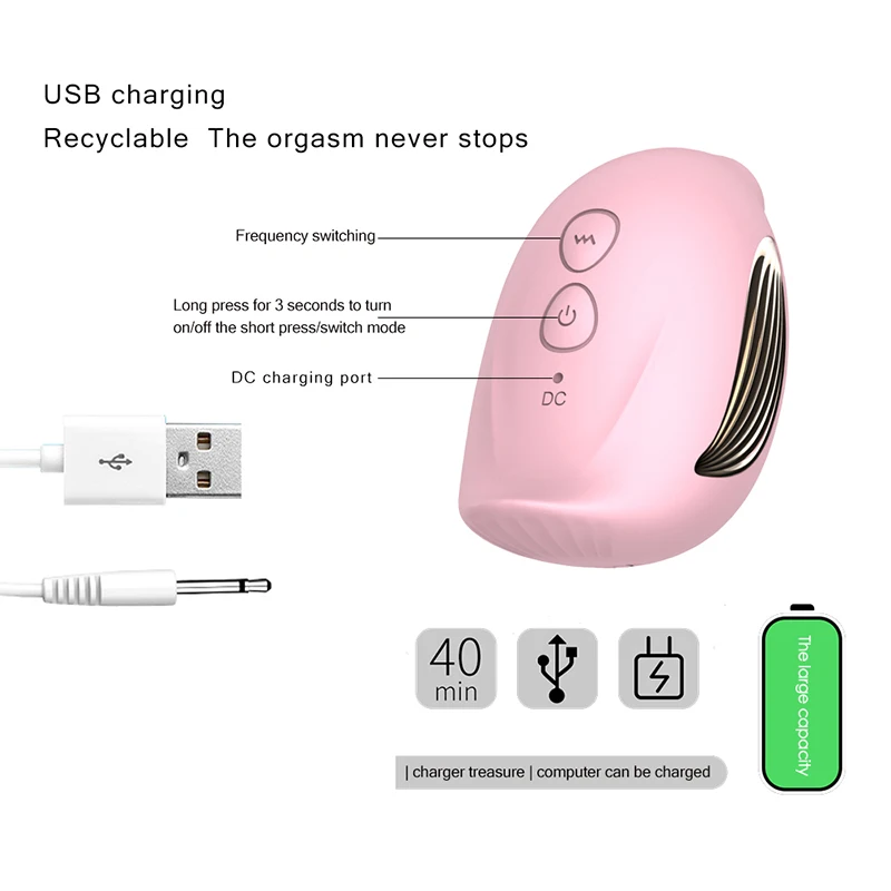 Вибратор с имитацией орального секса для женщин 10 скоростей вибрации стимуляция