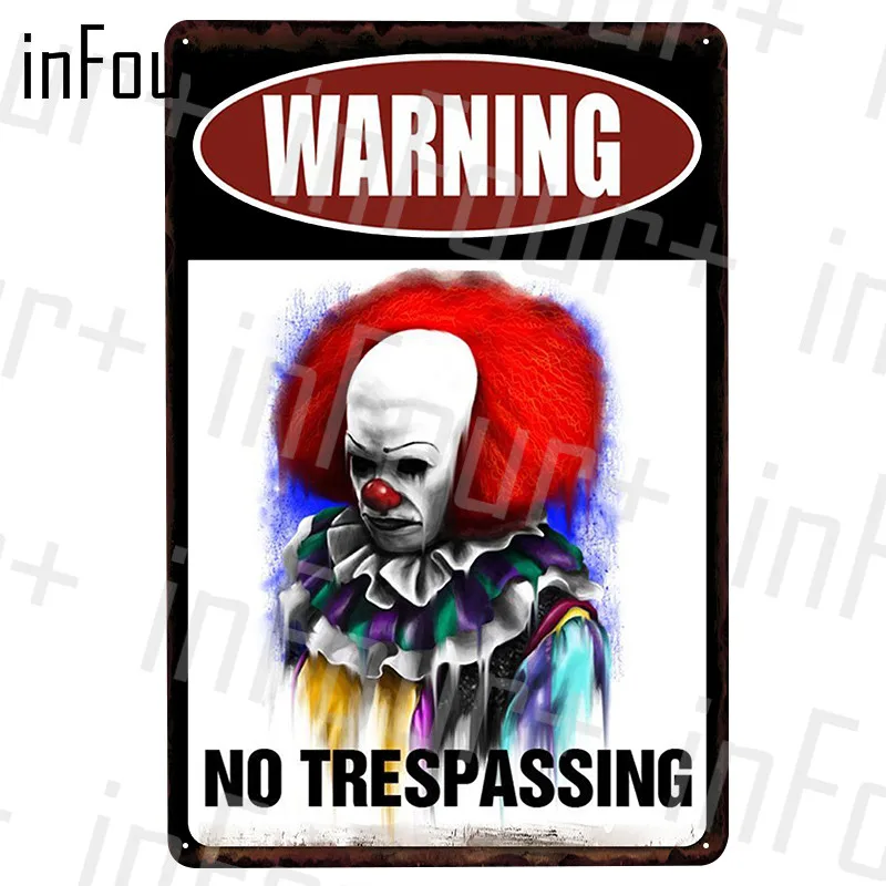 Металлическая пластина зомби Оловянная табличка металлический винтажный декор
